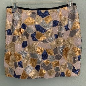 Sequin mini skirt
